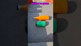 Yellow vs Green l breaking glass bottles 🍾shorts smartbottle trending asmr satisfying [upl. by Cora625]