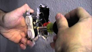 RicksDIY Replacing amp Inspecting A Duplex Outlet Receptaclewmv [upl. by Eunice]