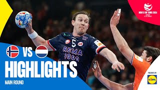 This was their last chance 😔  Norway vs Netherlands  Highlights  Mens EHF EURO 2024 [upl. by Charteris]