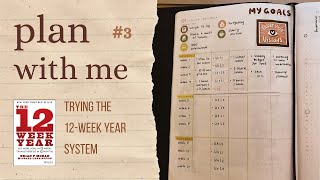 Plan With Me 3  12Week Year [upl. by Llehcim]