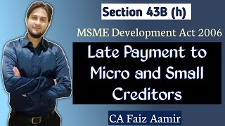 MSME Late Payment  Payment beyond 45 days Micro Small Medium Enterprises late payment  msme 43B [upl. by Natfa]