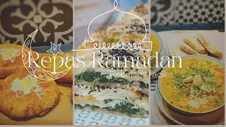 Repas Ramadan facile Msemen viande hachée Feuilletée épinard saumon Minestrone Soupe [upl. by Brink125]