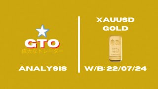 GOLD XAUUSD PRICE ANALYSIS FOR NEXT WEEK JULY 22  26 JULY  ANALYSIS FORECAST  GTO FX [upl. by Severson]