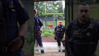 Trespassing Cop Pulls Gun on Defiant Homeowner [upl. by Egiarc]