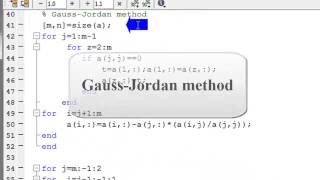 Gauss elimination and Gauss Jordan methods using MATLAB [upl. by Aynnat610]