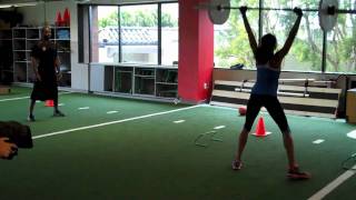 Allyson Felix Trains at Velocity Sports Performance [upl. by Eceinej]