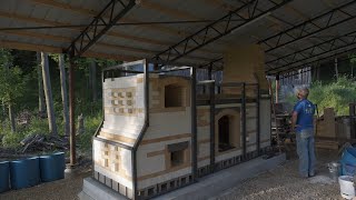 10 Chimney  Building a Wood Fired Pottery Kiln [upl. by Anitnamaid843]