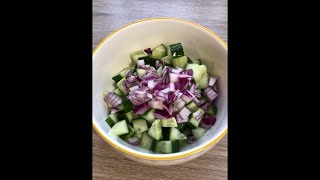 Instant Cucumber Salad Recipe shorts [upl. by Sunday967]