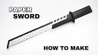 How To Make Paper Katana out of Paper  Origami Chokuto Sword  Paper Ninja Sword [upl. by Huxham694]