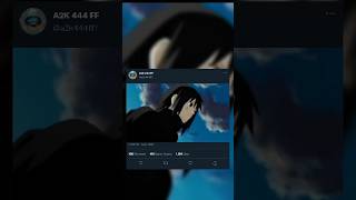 Itachi Life Fast kill ☠️ presetalightmotionfffotosendiri freefire anime [upl. by Yleen]