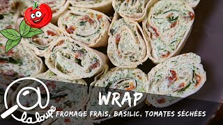 WRAP AU FROMAGE FRAIS TOMATES SECHEES ET BASILIC 110 [upl. by Aleemaj]