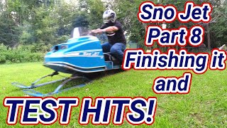 Finishing the Sno Jet and Test Hits One Lung Vintage Race Snowmobile [upl. by Fielding]