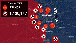 Battle for Moscow 19411942  History on the map [upl. by Adias]