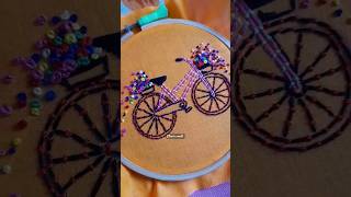 couching stitch embroidery designs🥰 subscribe shortvideoembroidery viralvideoshortsfeedlike [upl. by Temhem]