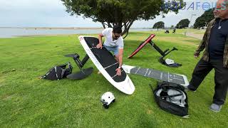 Rabbi Barney Kasdan  eFoil with Aqua Foils in San Diego Mission Bay [upl. by Eahsel]