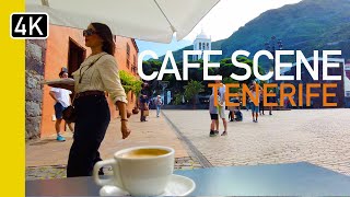 Garachico REAL Coffee Shop Ambience  European Square in 4K [upl. by Aivatnuahs]