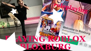 Playing bloxburg and roleplaying [upl. by Norod]