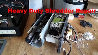 DIY  Fixing Up a Free Heavy Duty Shredder For Shredding Cardboard [upl. by Hourigan778]