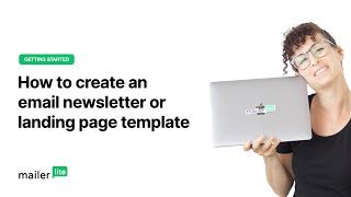 How to create an email newsletter or landing page template  MailerLite tutorial [upl. by Ponton]