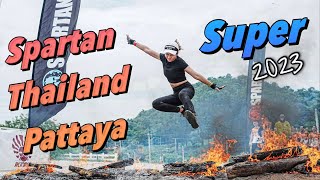 Spartan Thailand Pattaya 2023 I Super 10K  25 Obstacles [upl. by Kerrill]