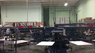 Used MampR Challenger Screen Printing Equipment 1614 Press [upl. by Chaudoin]