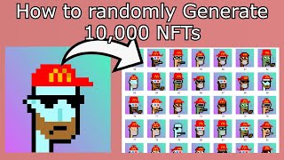 How to randomly generate 10000 NFTs with metadata without any coding [upl. by Celisse]