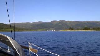 Sailing Kyles of Bute Scotland [upl. by Eikciv]