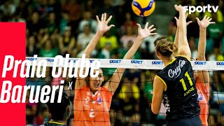 PRAIA CLUBE 3 X 0 BARUERI  MELHORES MOMENTOS  QUARTAS DE FINAL SUPERLIGA FEMININA DE VÔLEI sportv [upl. by Yednil786]