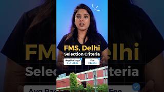 FMS Selection Criteria amp Avg Package  Best MBA College in India [upl. by Huey562]