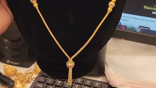 chain Type Necklace onegram gold Rare collection coimbatorejewellery wedding goldnecklace [upl. by Wohlen]