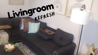 Living room refresh New Wayfair Sofa Daily Vlog [upl. by Sehcaep671]