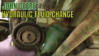 HYDRAULIC FLUID CHANGE ON THE TRACTOR AND PROBLEMS PT1 [upl. by Nauqyt734]