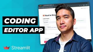 Build a Coding Editor in Python using Streamlit [upl. by Perrins]