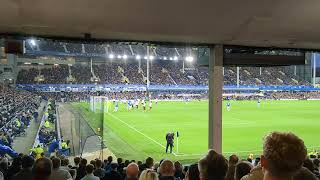 Lower Visitors Block at Goodison Park  Fulham vs Everton [upl. by Sheridan]