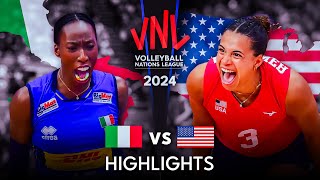 🇮🇹 ITALY vs USA 🇺🇸  Highlights [upl. by Ettenotna924]