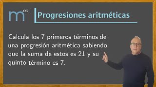 Progresiones aritméticas término general y suma de los términos de una progresión aritmética [upl. by Askari]