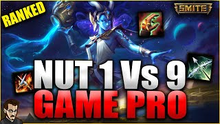 NUT 1 VS 9 GAME PRO ► LA NOUVELLE DEESSE EST BROKEN NOUT SUR SMITE SAISON 11 [upl. by Ellehcan636]