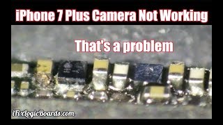 iPhone 7 Plus camera not working logic board repair [upl. by Mellar]