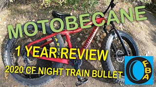 1 Year Review  2020 Motobecane Carbon Fiber Night Train Bullet Fat Bike  Fat Bike Asinine [upl. by Nette927]