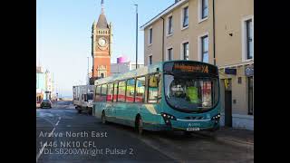 Arriva North East 1446 NK10 CFL 20240224 [upl. by Brackely185]