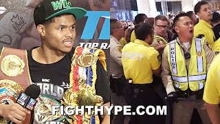 HIGHLIGHTS  SHAKUR STEVENSON CRAZY POSTFIGHT MADNESS VS OSCAR VALDEZ FULL BRAWL amp REACTIONS [upl. by Tnirb]