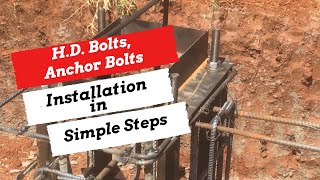 HD Bolt  Anchor Bolts Installation in Simple Steps [upl. by Huoh]