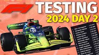 F1 PreSeason Testing 2024  Day 2  Live Reaction amp Commentary [upl. by Nikolas]