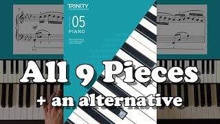 TRINITY Grade 5 Piano 201820 All 9 Pieces [upl. by Aikrehs]