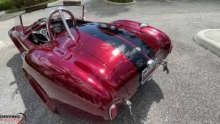 1965 SUPERFORMANCE MKIII COBRA IN SUNSET RED ROUSH 427 WALKAROUND AND DRIVE POV BY DRIVING EMOTIONS [upl. by Alake]