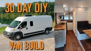 We Built Our Custom Van Conversion In 30 Days  DIY RAM Promaster Camper Van Tour [upl. by Nahs]