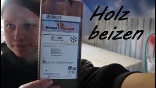 Beizen und lackieren einer 3S Massivholzplatte Tutorial [upl. by Leandre878]