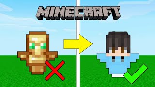 How to Make CUSTOM TOTEM Skin in Minecraft  Minecraft Me Totem Par Apni Skin Kaise Lagaye [upl. by Anilejna]