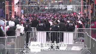 Crowds growing in Times Square ahead of New Years Eve ball drop [upl. by Lorilyn]