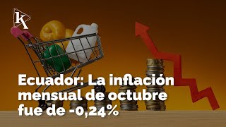 La inflación mensual en Ecuador muestra signos de menor actividad económica [upl. by Atiroc]